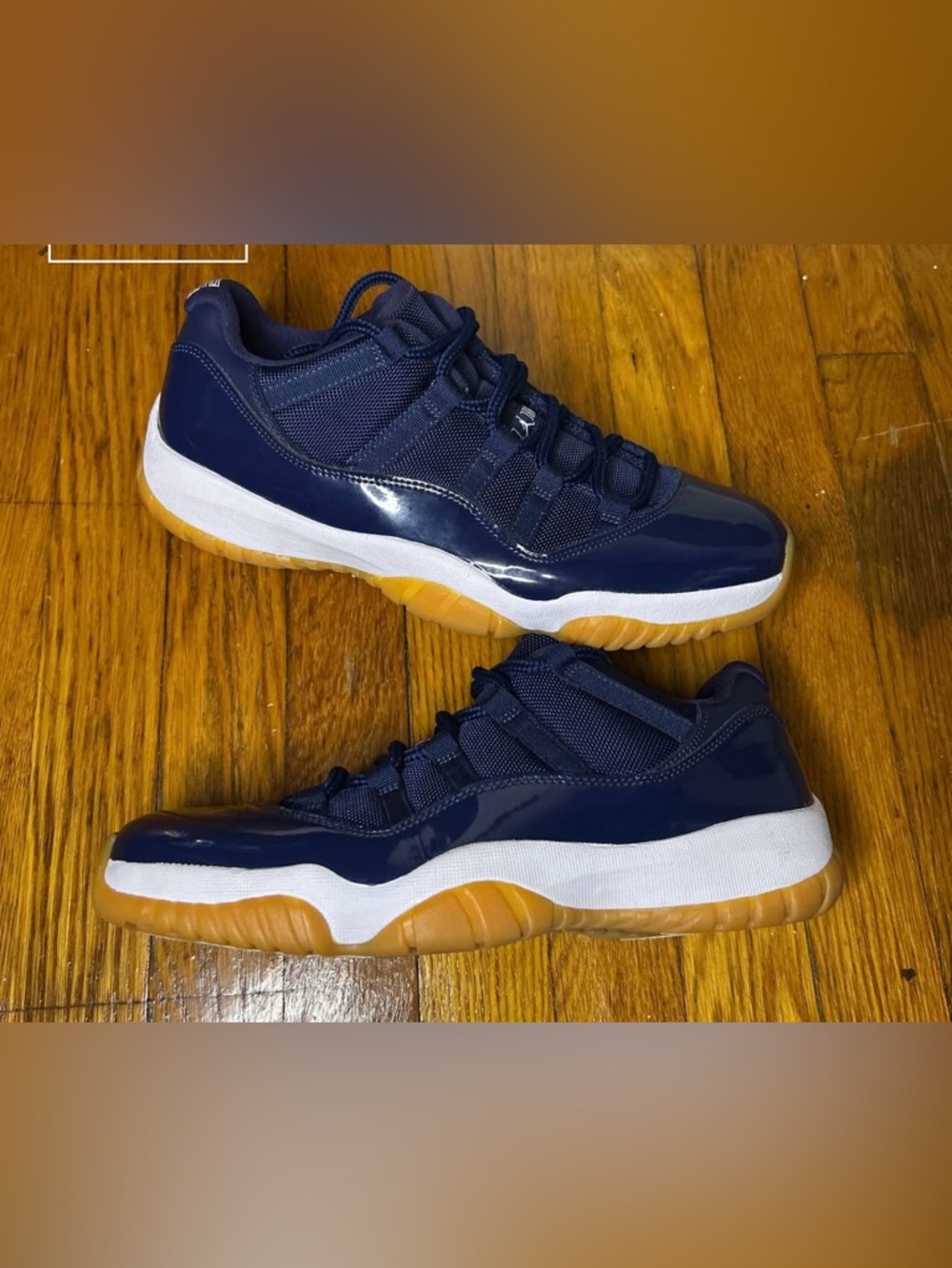 Jordan 11 Low Navy Gum Size 9.5 Men Shoes